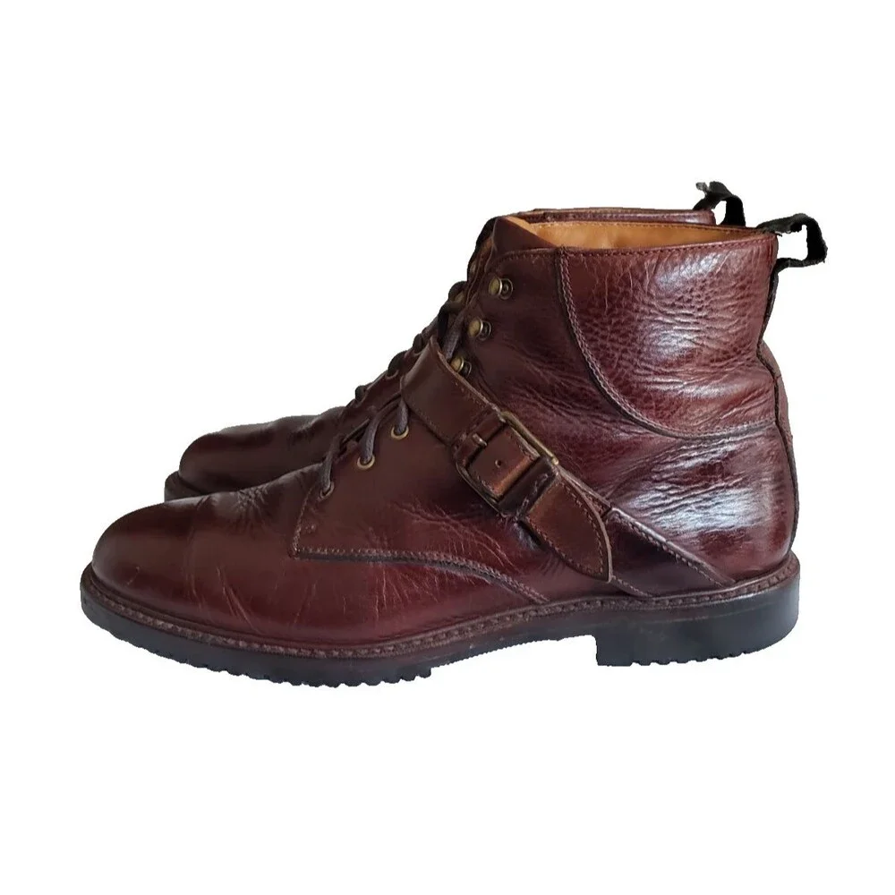 Vintage Cole Haan Country Brown Leather Chukka Ankle Boots Men's Size 9.5M 6321